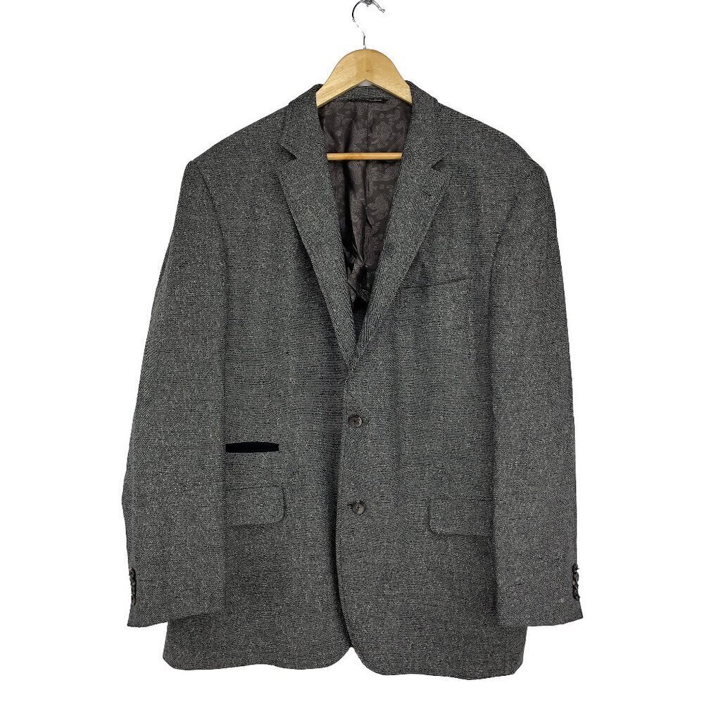 PROSSIMO JACK VICTOR WOOL & SILK Maurowood GREY BLAZER‎ SIZE 46R